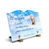 Plaque funéraire nuages 28 Plaquedeces.fr
